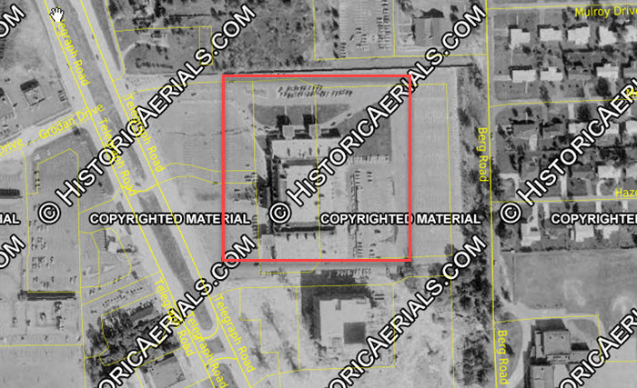 The Raleigh House - 1978 Aerial (newer photo)